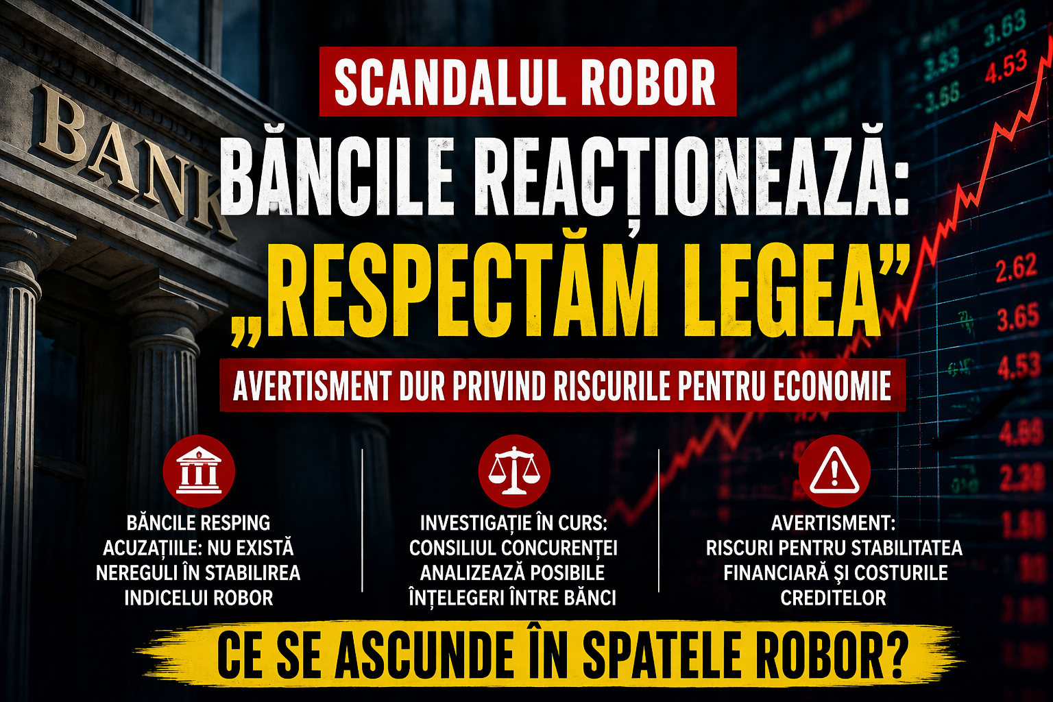 Băncile reacționează în scandalul ROBOR
